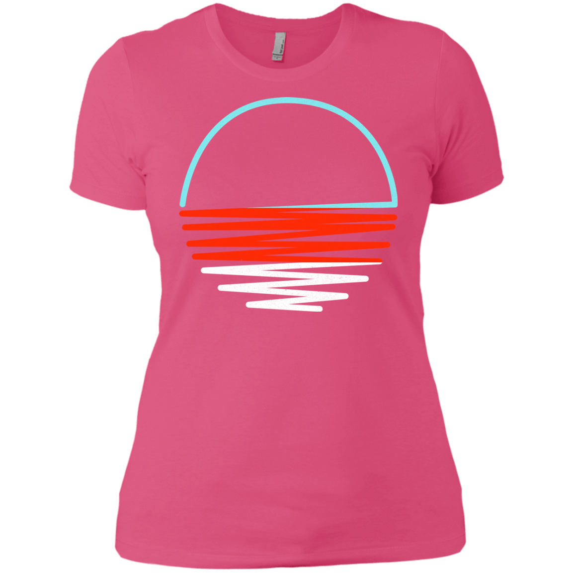 T-Shirts Hot Pink / X-Small Sunset Shine Women's Premium T-Shirt