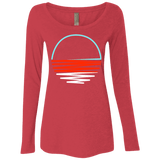 Sunset Shine Women's Triblend Long Sleeve Shirt