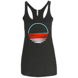 Sunset Shine Women's Triblend Racerback Tank