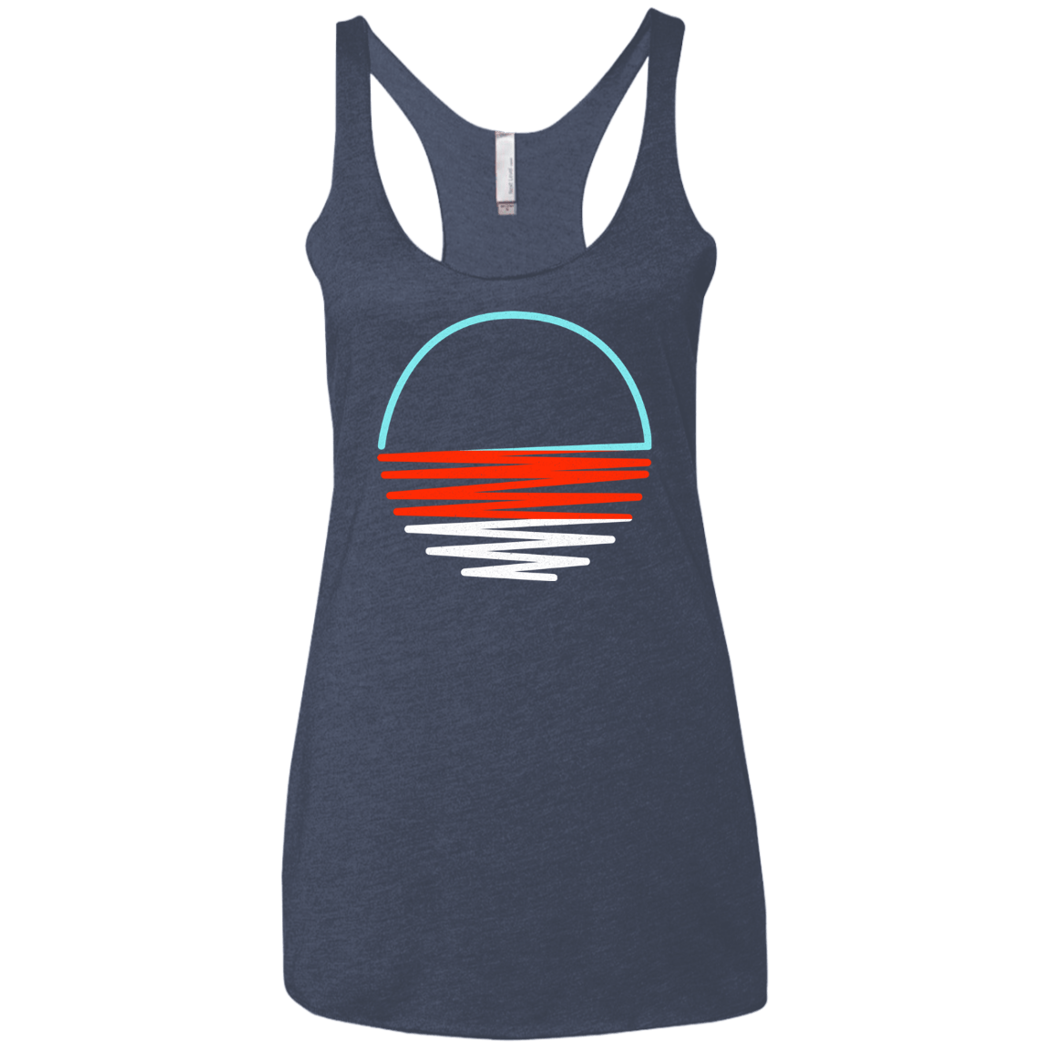 Sunset Shine Women's Triblend Racerback Tank