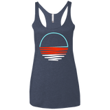 Sunset Shine Women's Triblend Racerback Tank