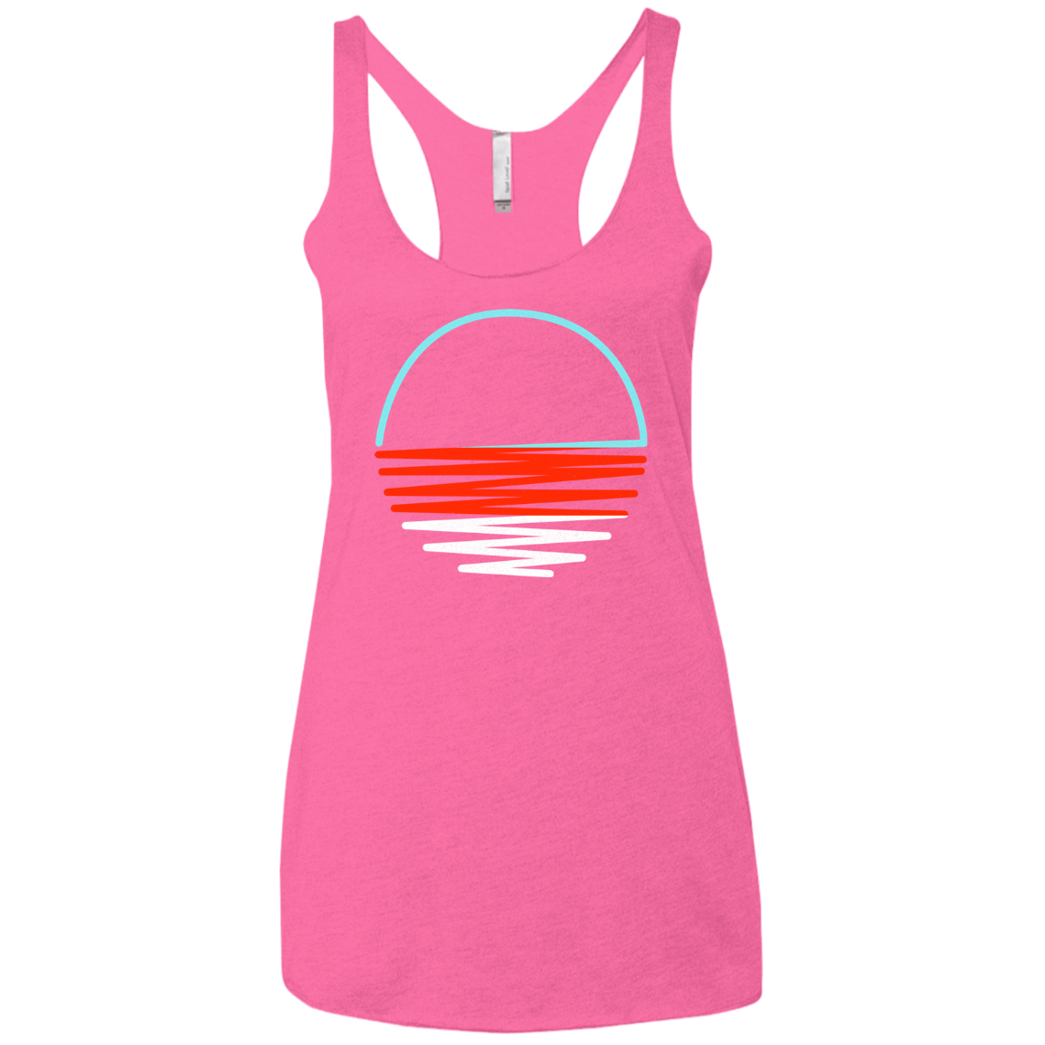 Sunset Shine Women's Triblend Racerback Tank