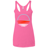 Sunset Shine Women's Triblend Racerback Tank