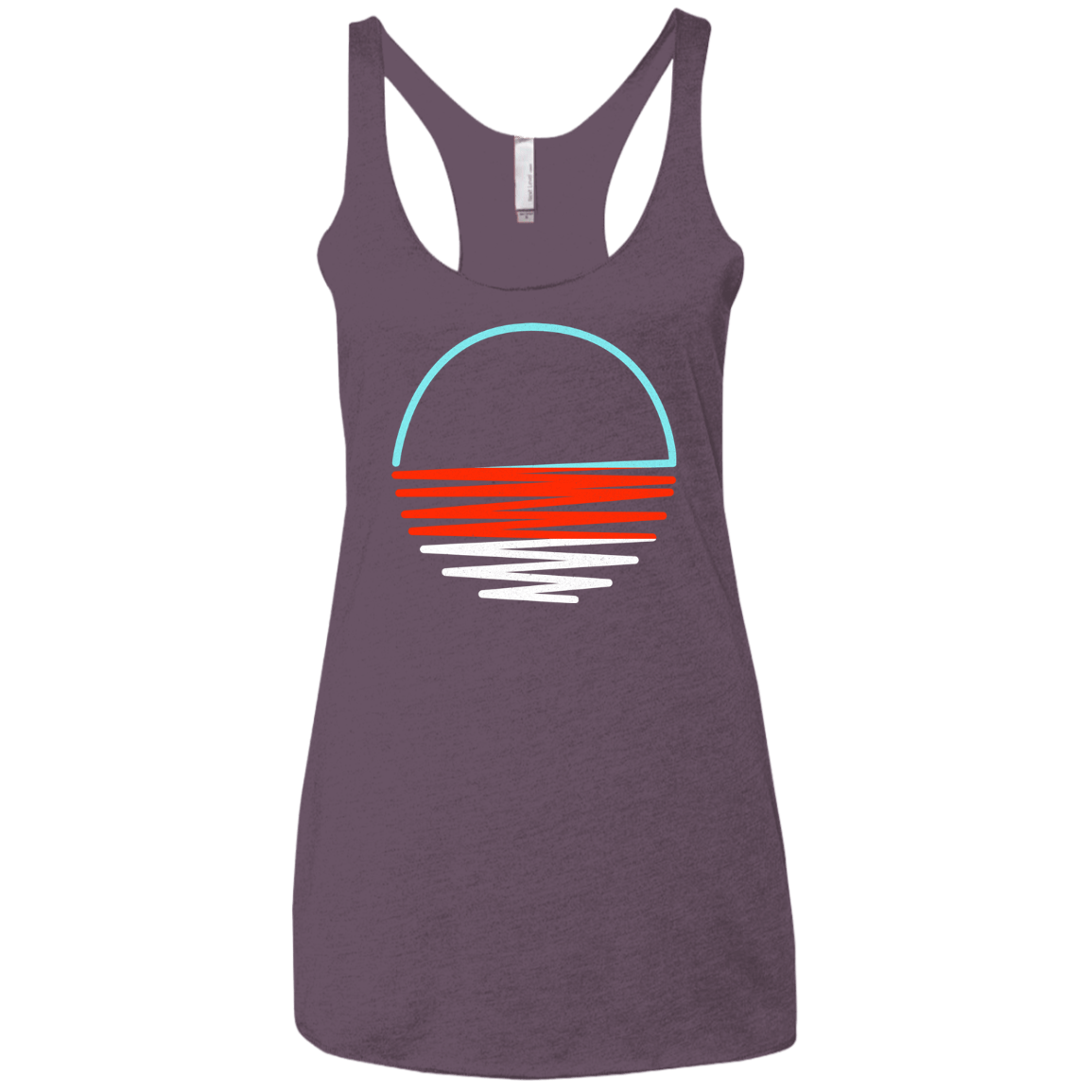 Sunset Shine Women's Triblend Racerback Tank