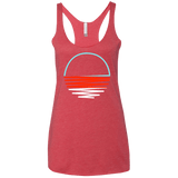 Sunset Shine Women's Triblend Racerback Tank