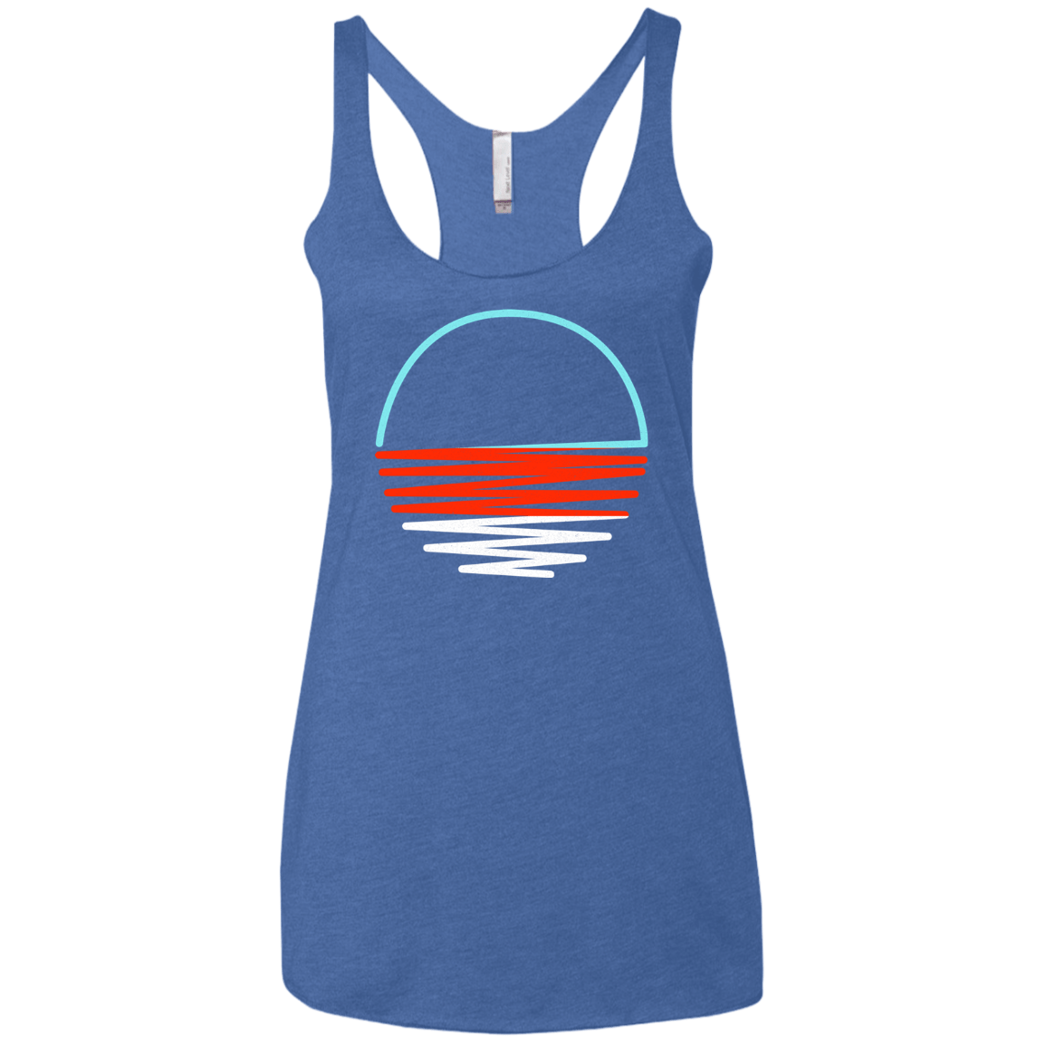 Sunset Shine Women's Triblend Racerback Tank