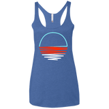 Sunset Shine Women's Triblend Racerback Tank