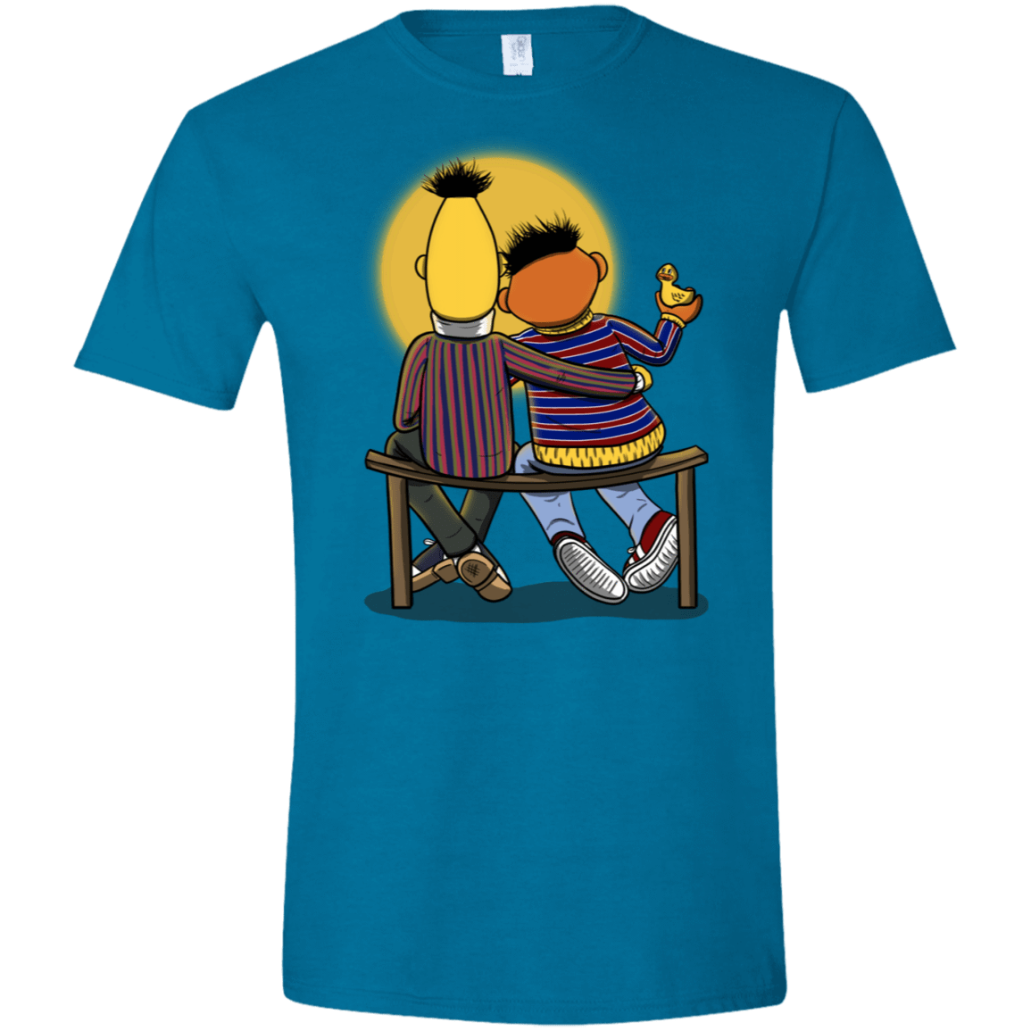 T-Shirts Antique Sapphire / S Sunset Street Men's Semi-Fitted Softstyle