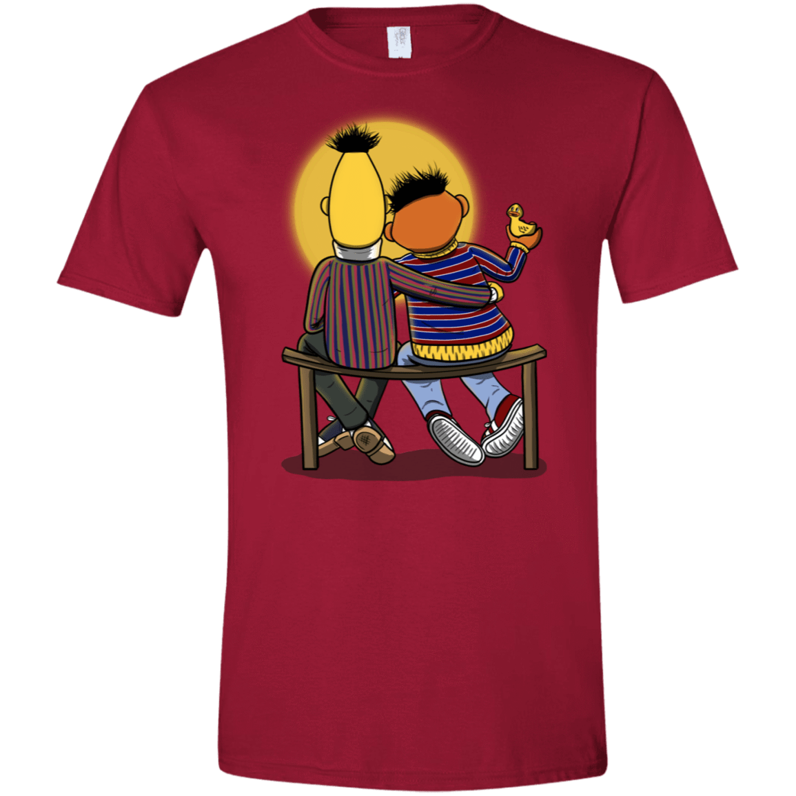 T-Shirts Cardinal Red / S Sunset Street Men's Semi-Fitted Softstyle