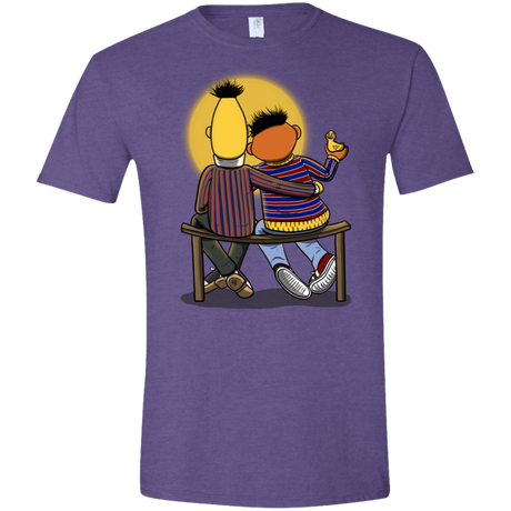 T-Shirts Heather Purple / S Sunset Street Men's Semi-Fitted Softstyle