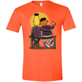 T-Shirts Orange / S Sunset Street Men's Semi-Fitted Softstyle