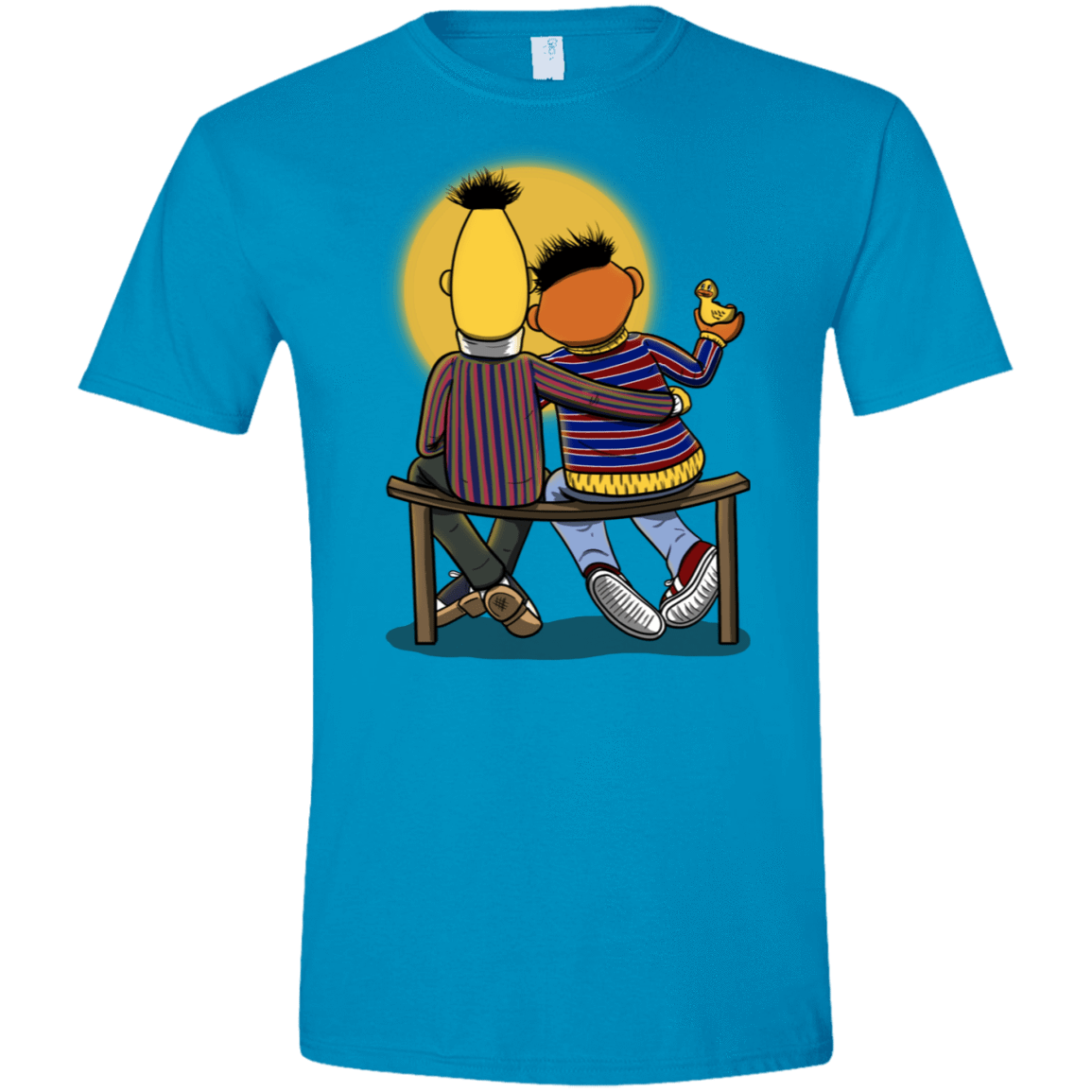 T-Shirts Sapphire / S Sunset Street Men's Semi-Fitted Softstyle