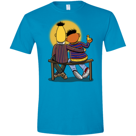 T-Shirts Sapphire / S Sunset Street Men's Semi-Fitted Softstyle