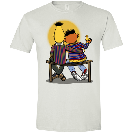 T-Shirts White / X-Small Sunset Street Men's Semi-Fitted Softstyle