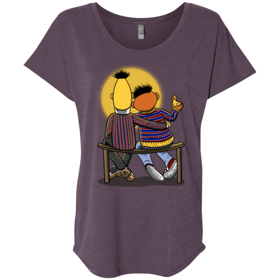 T-Shirts Vintage Purple / X-Small Sunset Street Triblend Dolman Sleeve