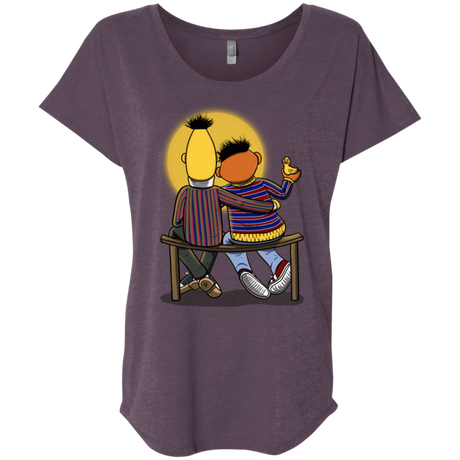 T-Shirts Vintage Purple / X-Small Sunset Street Triblend Dolman Sleeve