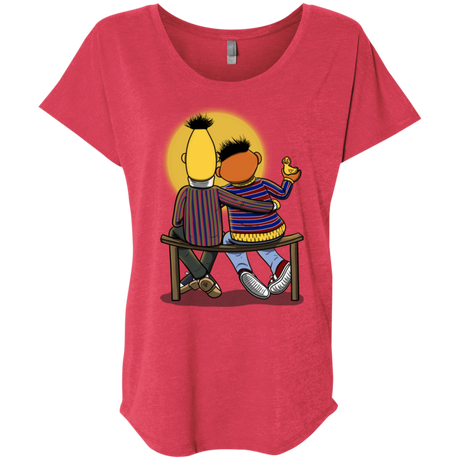 T-Shirts Vintage Red / X-Small Sunset Street Triblend Dolman Sleeve