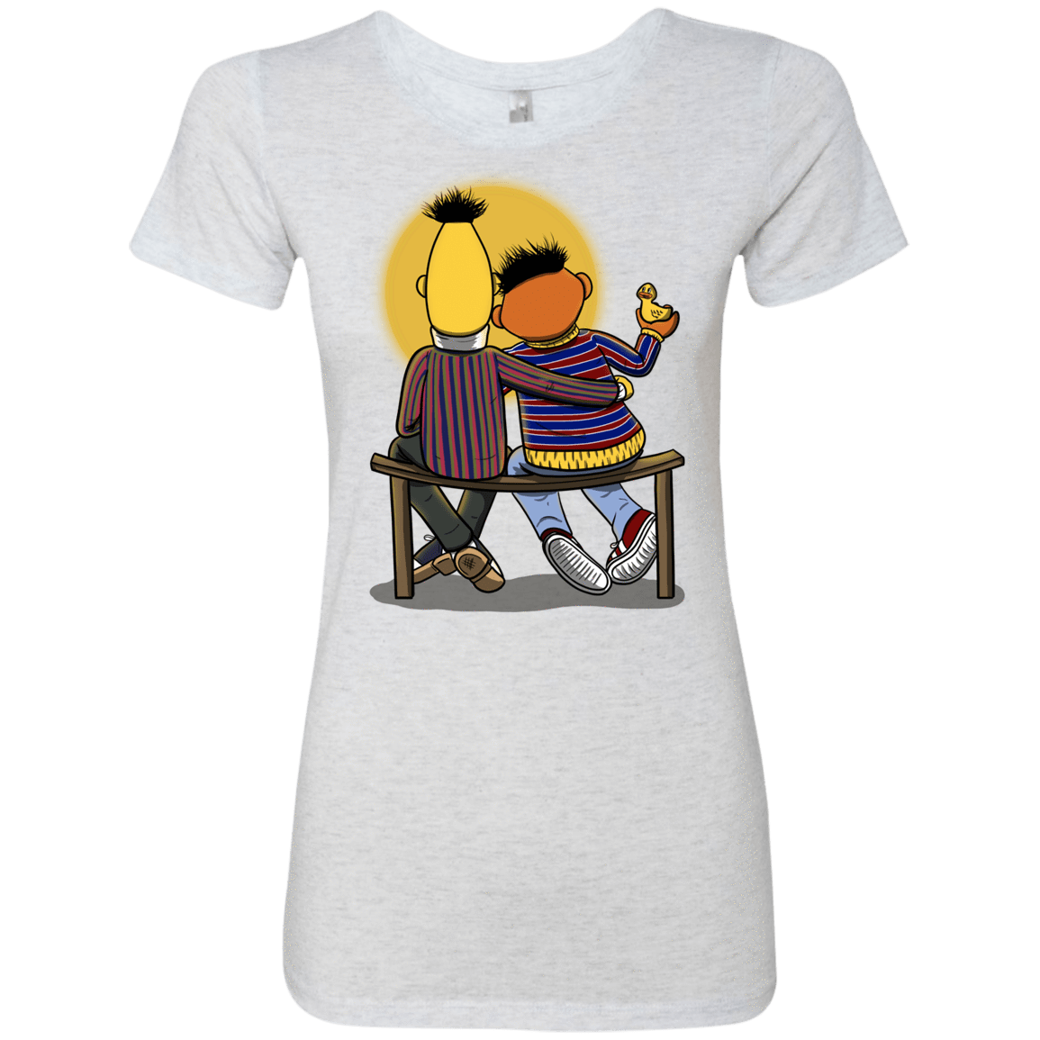 T-Shirts Heather White / S Sunset Street Women's Triblend T-Shirt