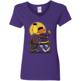 T-Shirts Purple / S Sunset Street Women's V-Neck T-Shirt