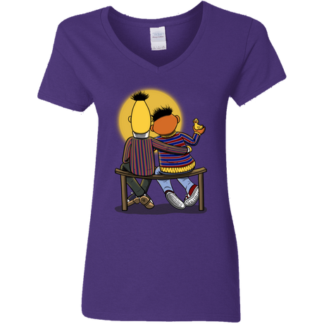 T-Shirts Purple / S Sunset Street Women's V-Neck T-Shirt