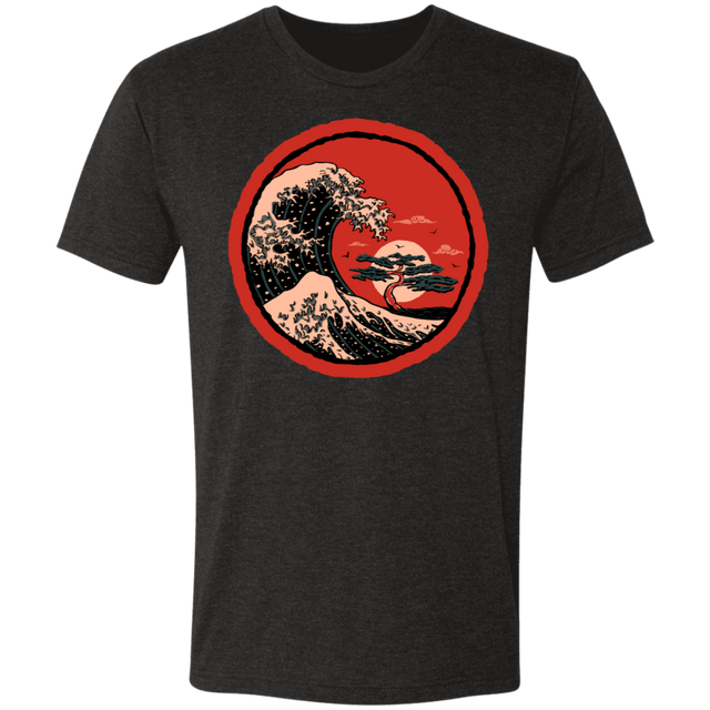 T-Shirts Vintage Black / S Sunset Wave Bonsai Men's Triblend T-Shirt