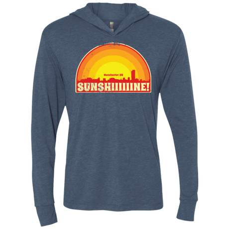 T-Shirts Indigo / X-Small Sunshine Triblend Long Sleeve Hoodie Tee