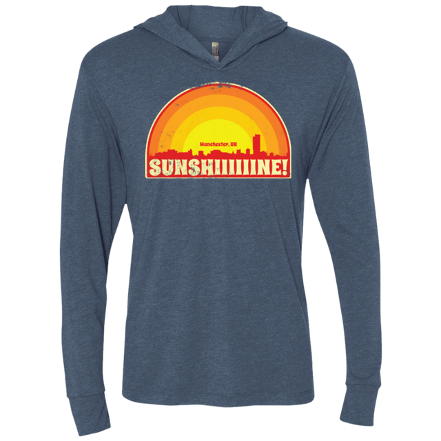 T-Shirts Indigo / X-Small Sunshine Triblend Long Sleeve Hoodie Tee
