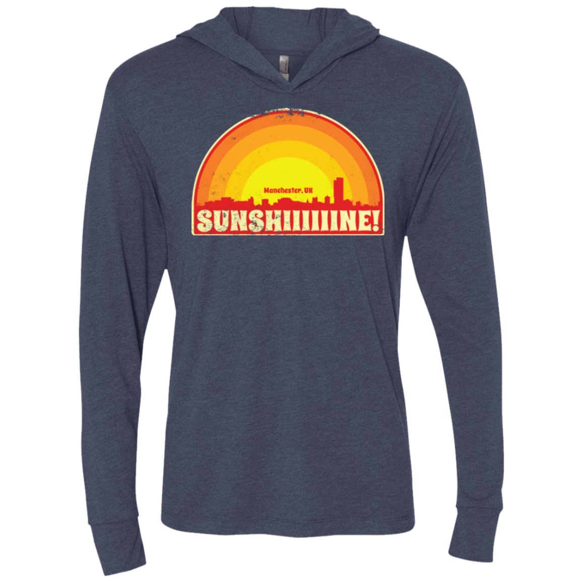 T-Shirts Vintage Navy / X-Small Sunshine Triblend Long Sleeve Hoodie Tee