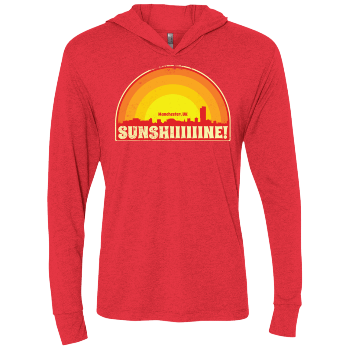 T-Shirts Vintage Red / X-Small Sunshine Triblend Long Sleeve Hoodie Tee