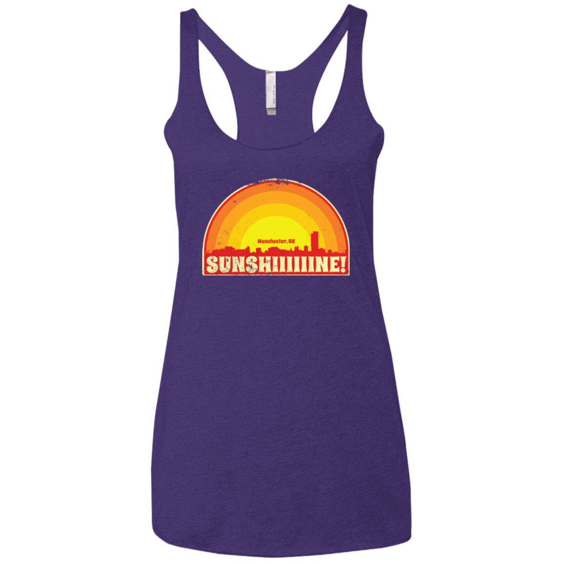 T-Shirts Purple / X-Small Sunshine Women's Triblend Racerback Tank
