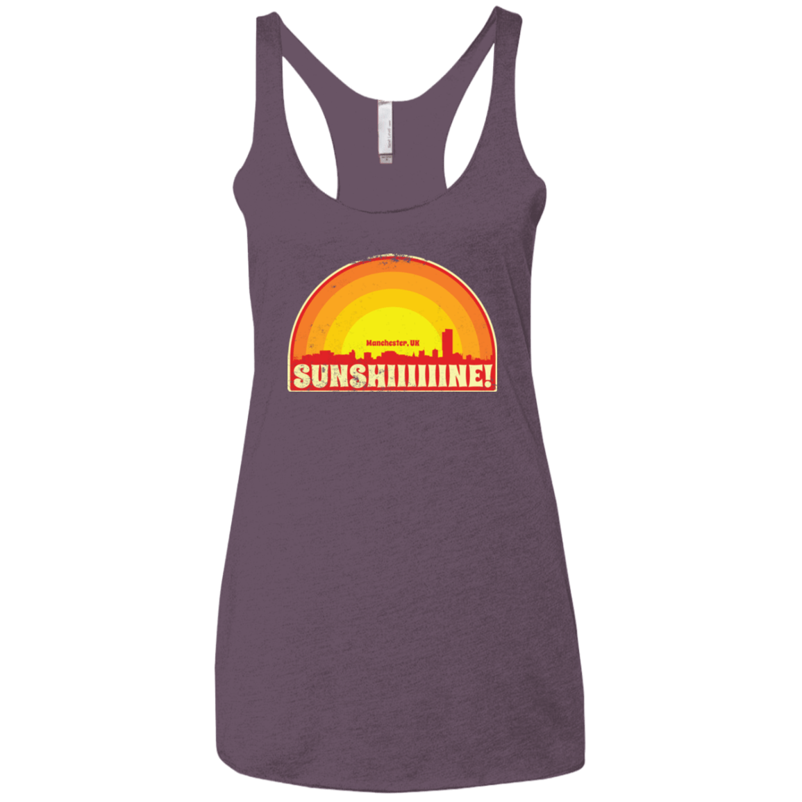 T-Shirts Vintage Purple / X-Small Sunshine Women's Triblend Racerback Tank