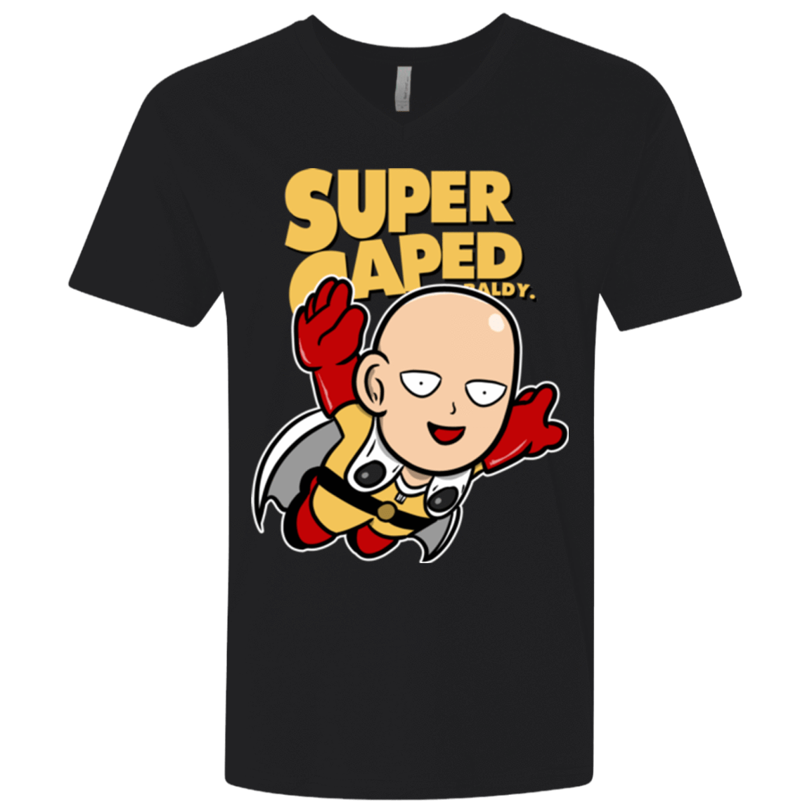 T-Shirts Black / X-Small Super Caped Baldy (1) Men's Premium V-Neck