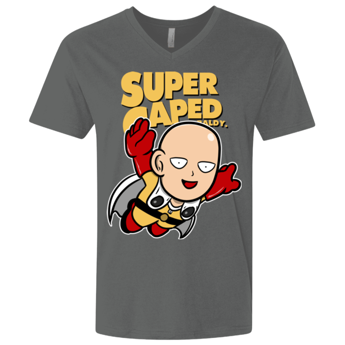 T-Shirts Heavy Metal / X-Small Super Caped Baldy (1) Men's Premium V-Neck