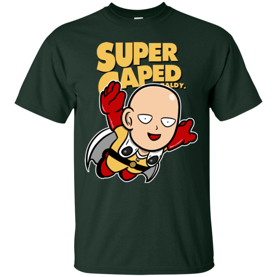 T-Shirts Forest Green / Small Super Caped Baldy (1) T-Shirt