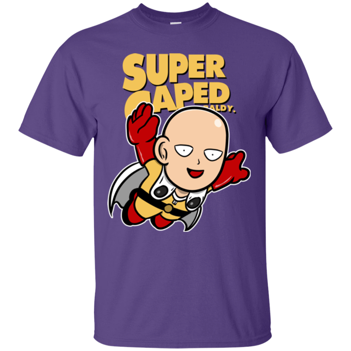 T-Shirts Purple / Small Super Caped Baldy (1) T-Shirt