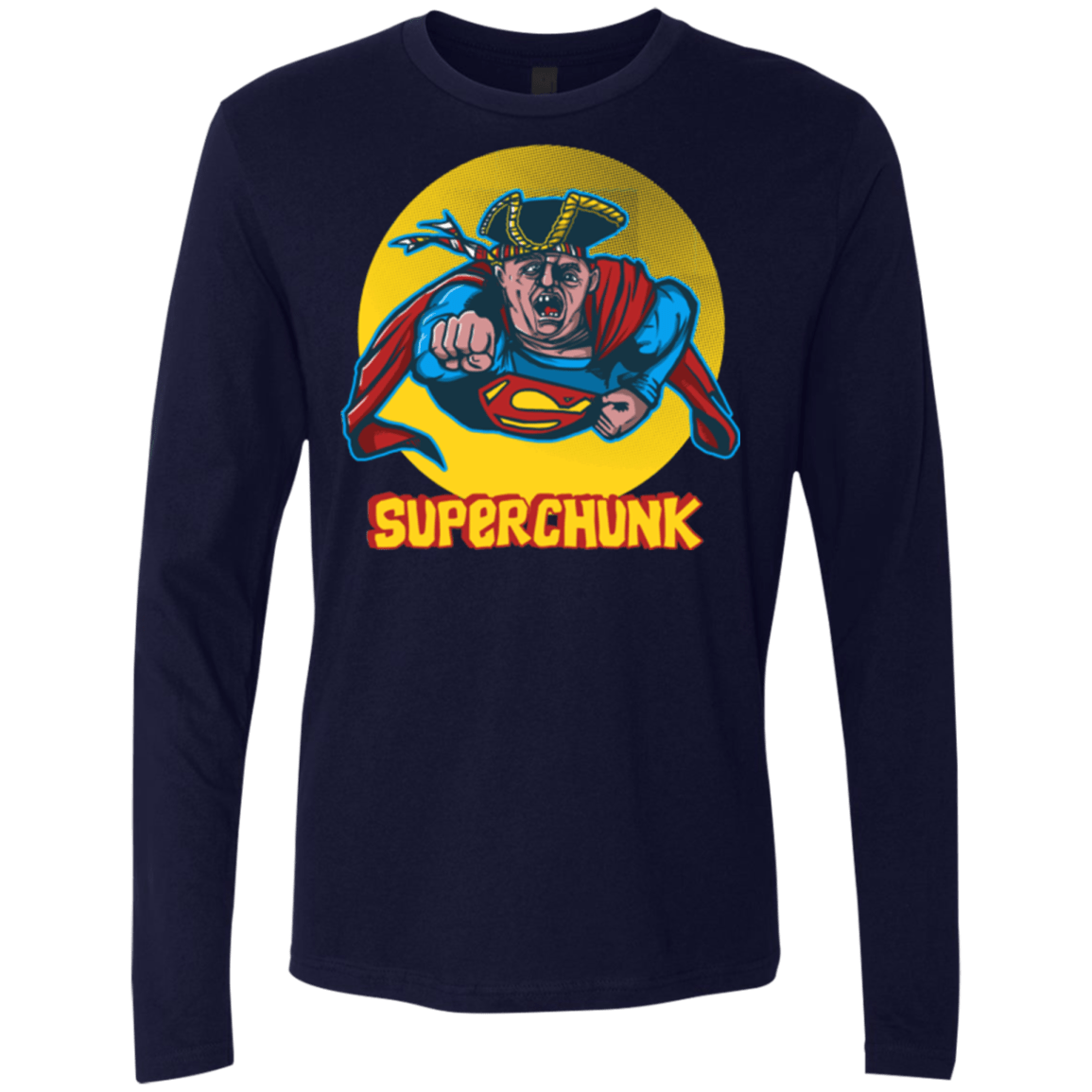 T-Shirts Midnight Navy / S Super Chunk Men's Premium Long Sleeve