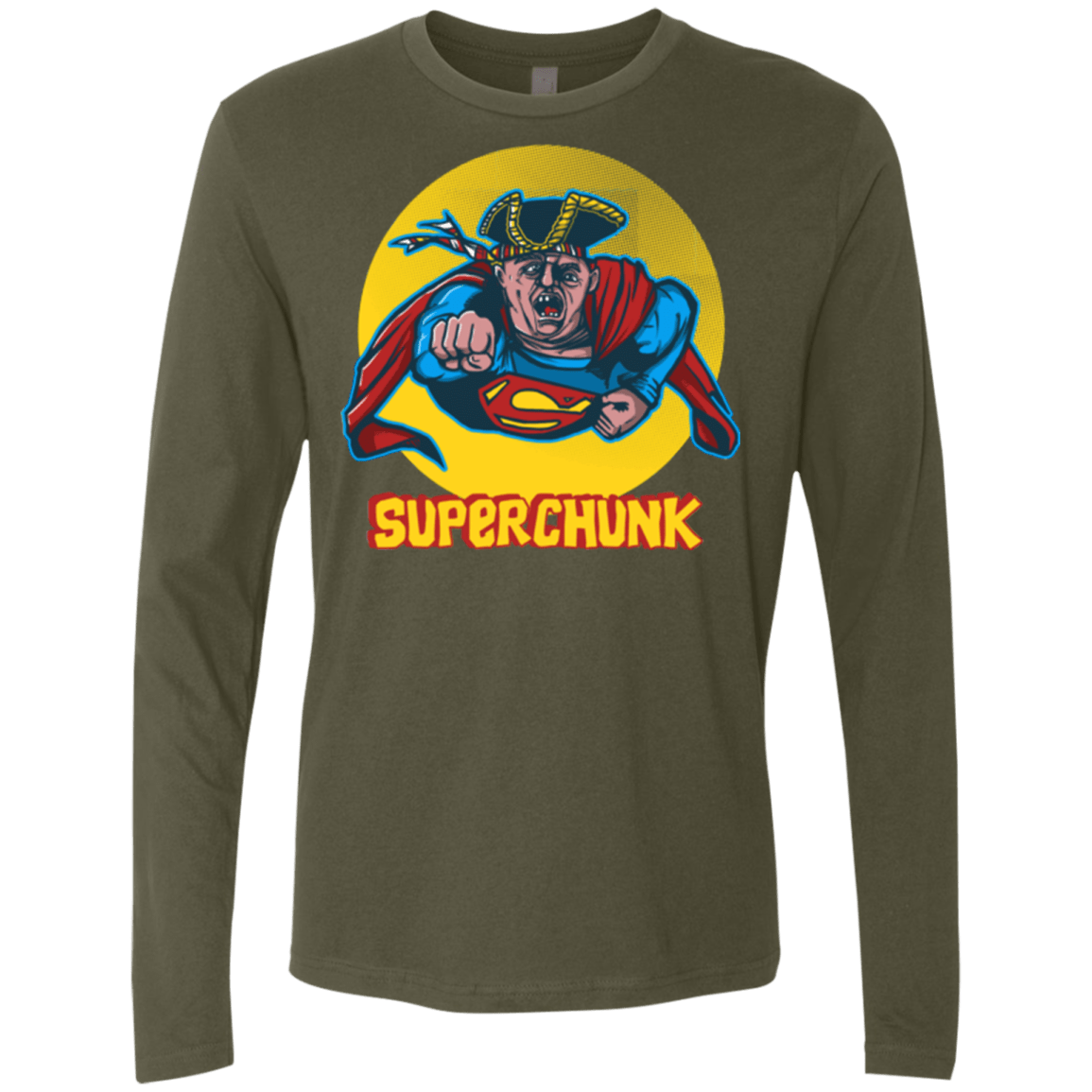 T-Shirts Military Green / S Super Chunk Men's Premium Long Sleeve