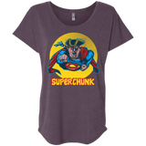 T-Shirts Vintage Purple / X-Small Super Chunk Triblend Dolman Sleeve