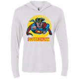 T-Shirts Heather White / X-Small Super Chunk Triblend Long Sleeve Hoodie Tee
