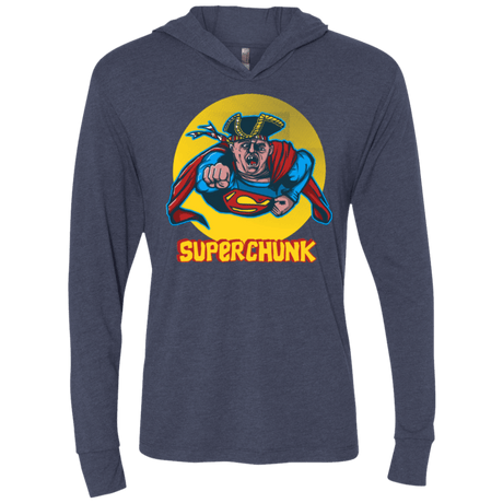 T-Shirts Vintage Navy / X-Small Super Chunk Triblend Long Sleeve Hoodie Tee