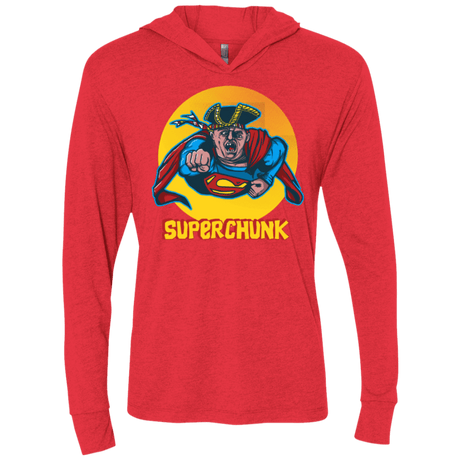 T-Shirts Vintage Red / X-Small Super Chunk Triblend Long Sleeve Hoodie Tee