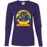 T-Shirts Purple / S Super Chunk Women's Long Sleeve T-Shirt