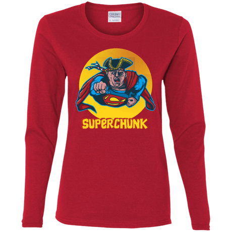 T-Shirts Red / S Super Chunk Women's Long Sleeve T-Shirt