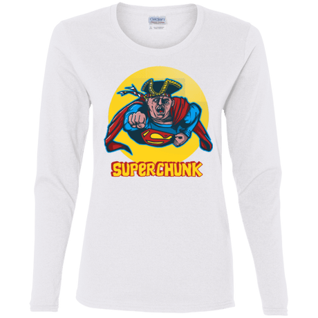 T-Shirts White / S Super Chunk Women's Long Sleeve T-Shirt