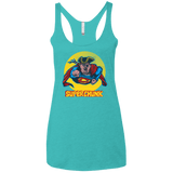 T-Shirts Tahiti Blue / X-Small Super Chunk Women's Triblend Racerback Tank