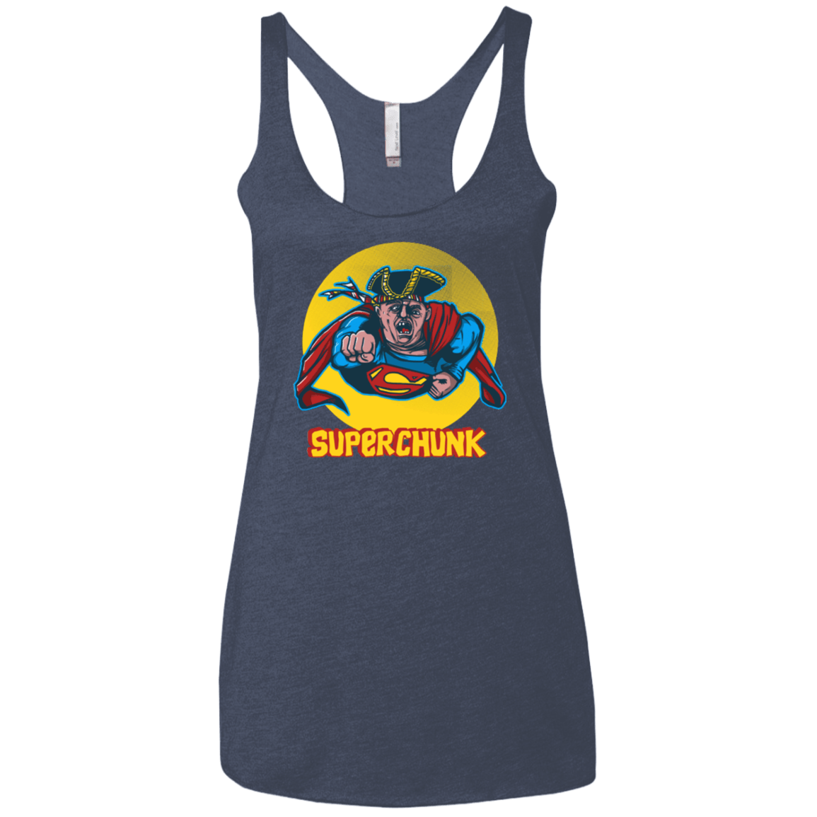 T-Shirts Vintage Navy / X-Small Super Chunk Women's Triblend Racerback Tank