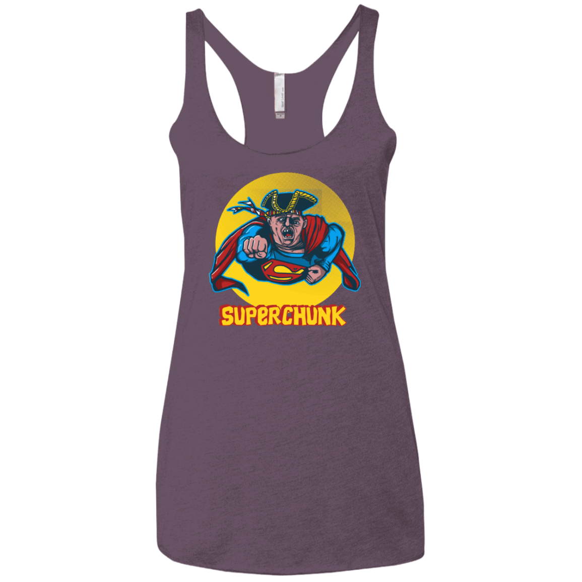 T-Shirts Vintage Purple / X-Small Super Chunk Women's Triblend Racerback Tank