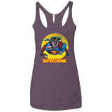 T-Shirts Vintage Purple / X-Small Super Chunk Women's Triblend Racerback Tank