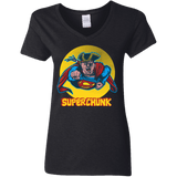 T-Shirts Black / S Super Chunk Women's V-Neck T-Shirt