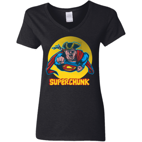 T-Shirts Black / S Super Chunk Women's V-Neck T-Shirt